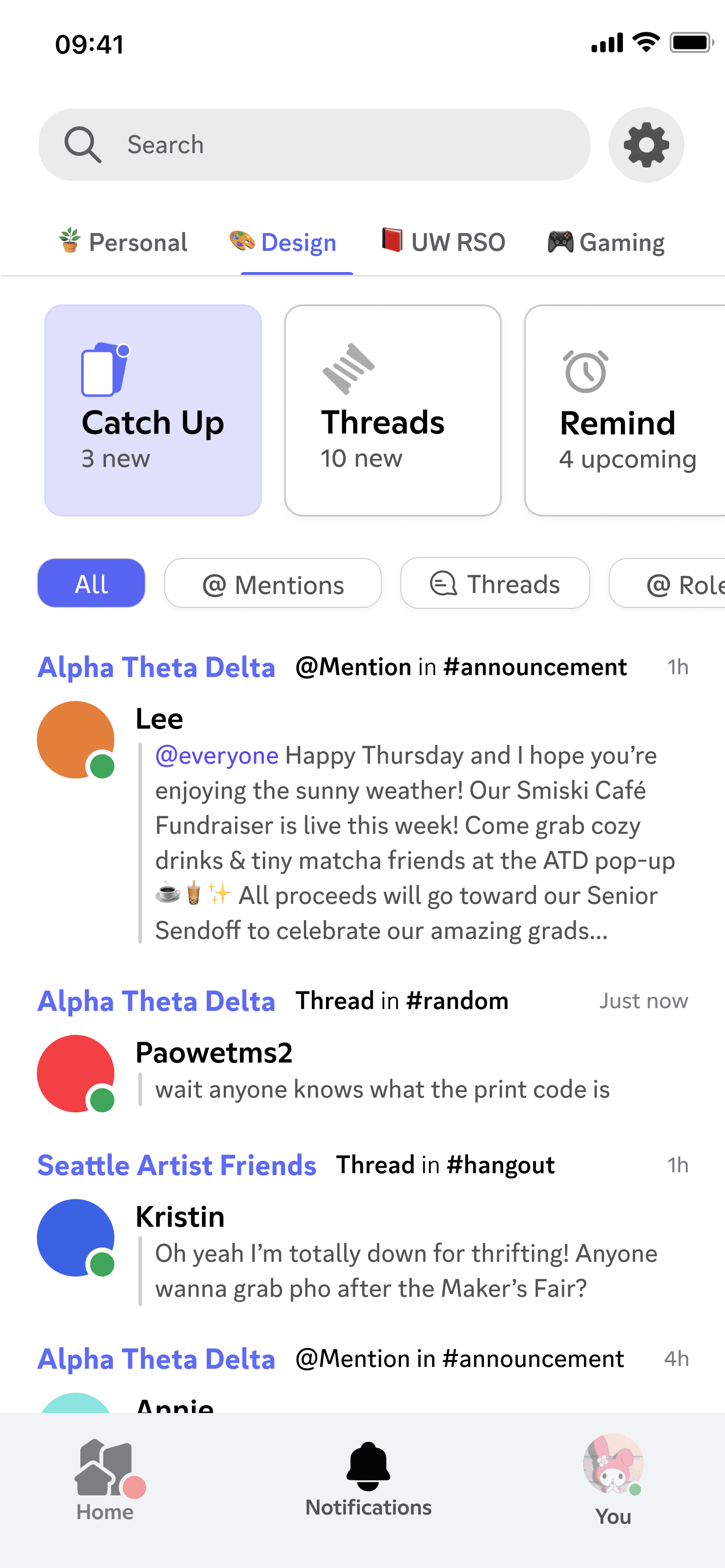 User-defined workspace in light or dark mode